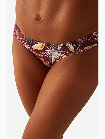 Bas de bikini hipkini bali à motif tropical penti
