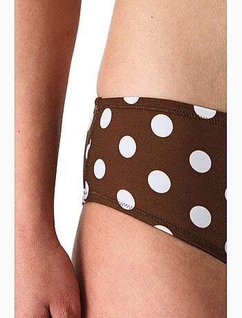 Bas de bikini hipster à pois penti
