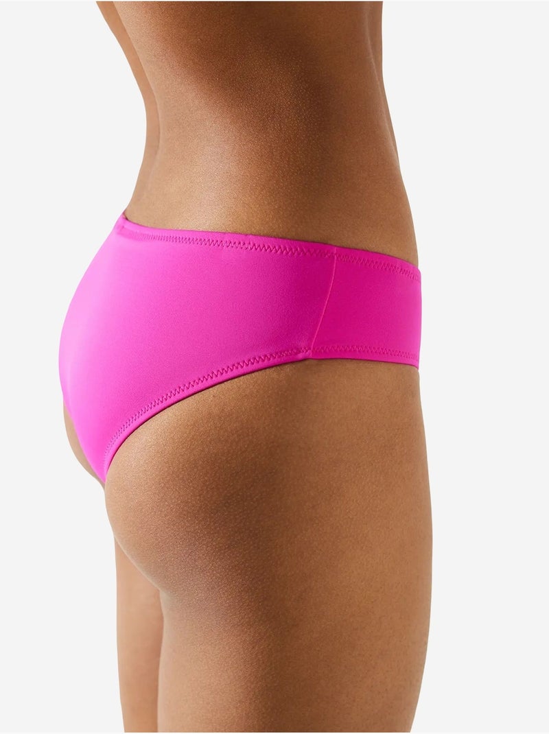 Bas de bikini hipster basique penti Rose fushia - Kiabi