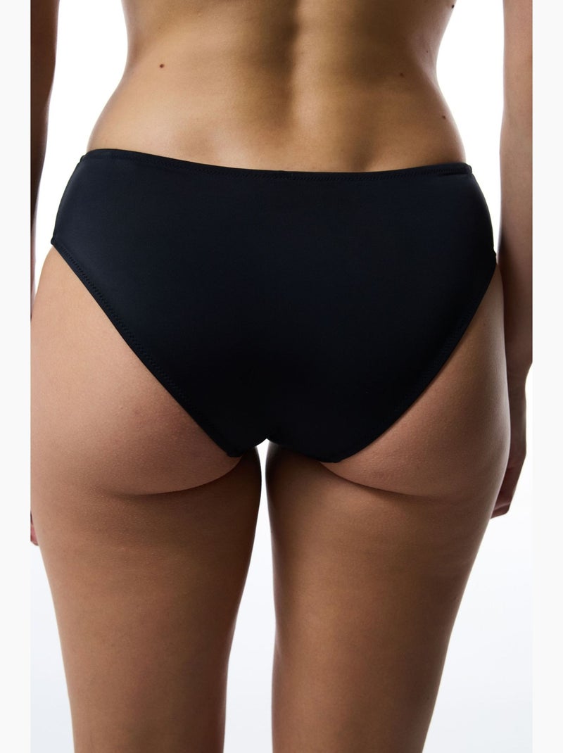 Bas de bikini hipster taille mi-haute penti Noir - Kiabi