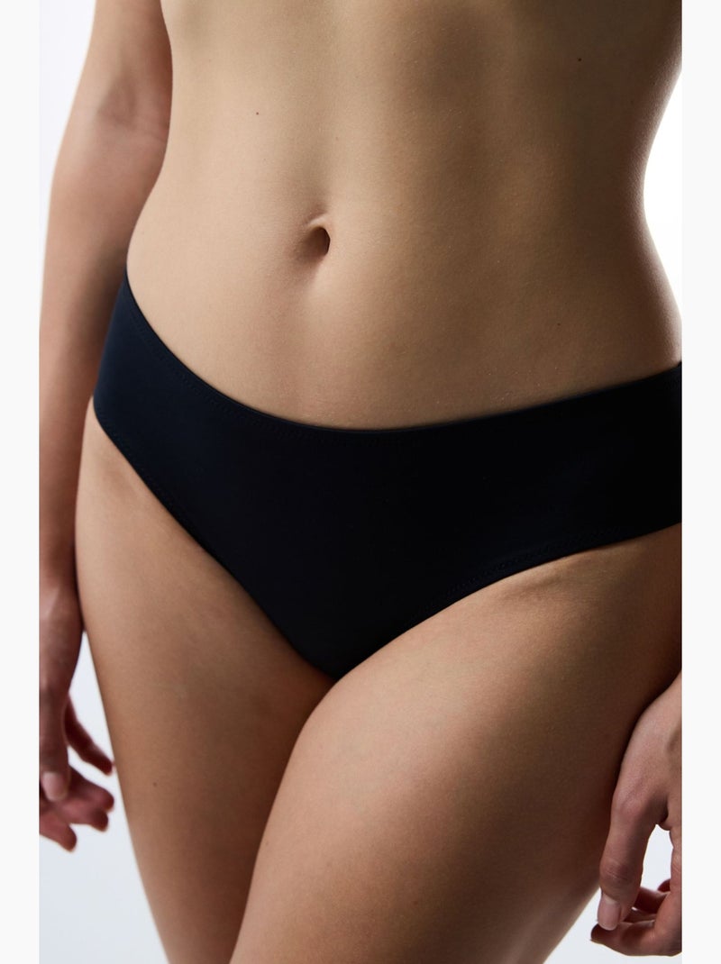 Bas de bikini hipster taille mi-haute penti Noir - Kiabi