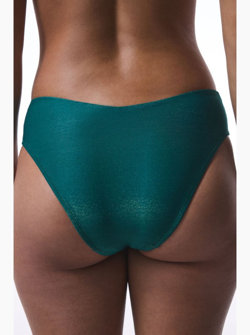 Bas de bikini lina femme penti Vert émeraude - Kiabi