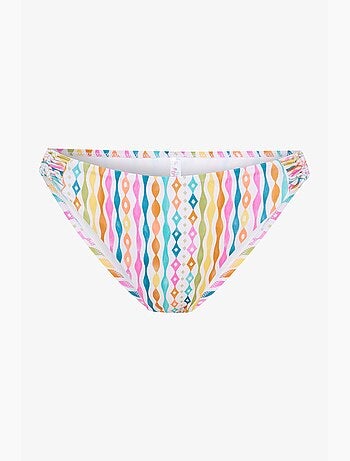 Bas de bikini mae rayé en macramé penti