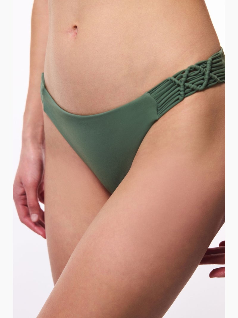 Bas de bikini makrome femme penti Vert kaki - Kiabi
