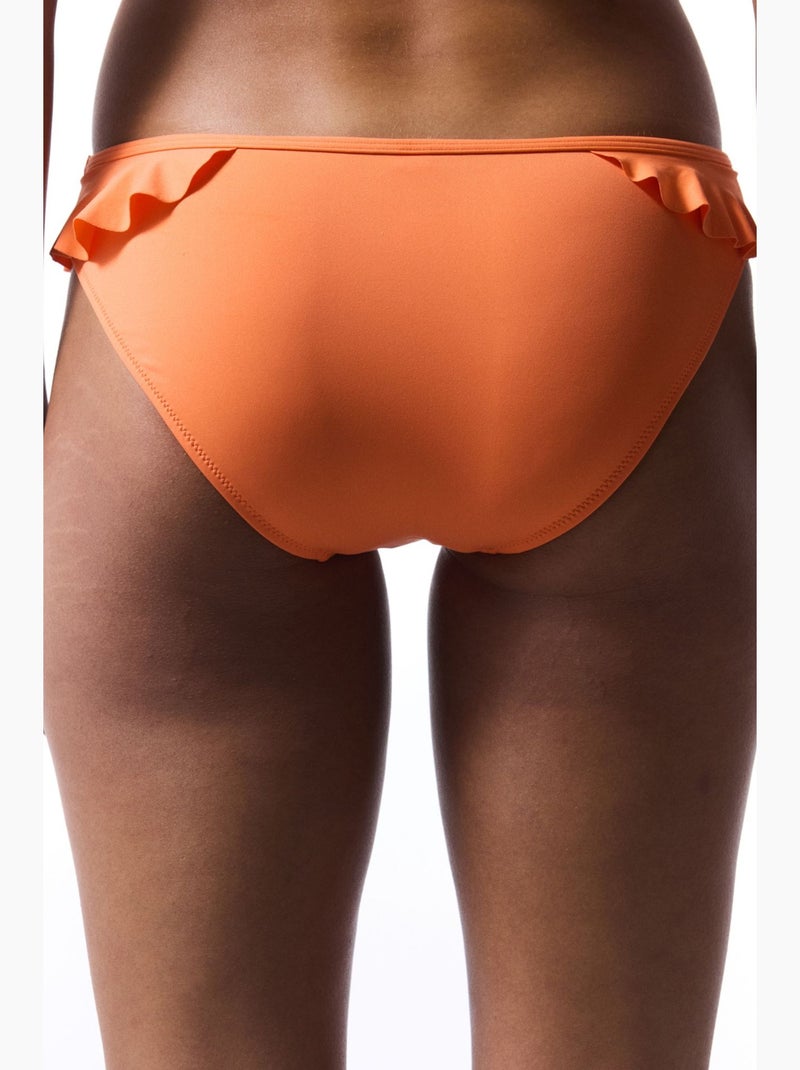 Bas de bikini mango à volants penti Orange clair - Kiabi