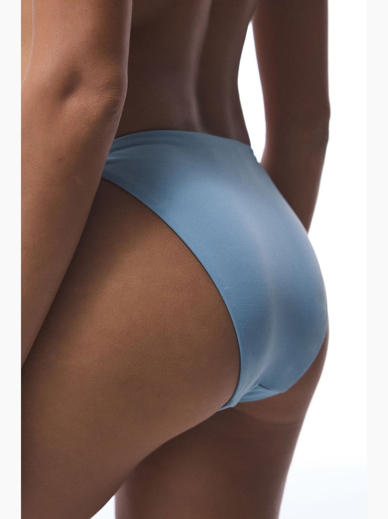 Bas de bikini maya orné de perles à nouer penti Bleu ciel - Kiabi