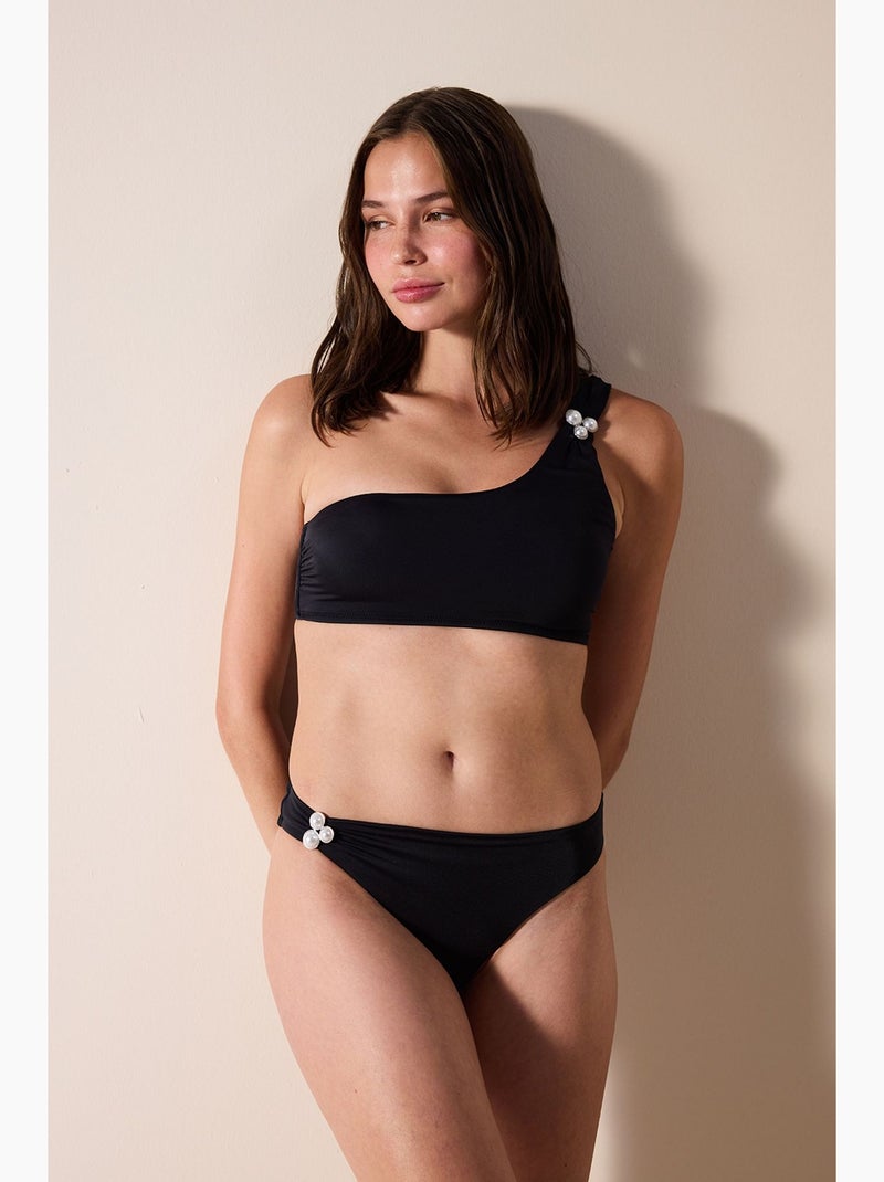 Bas de bikini pearl side penti Noir - Kiabi