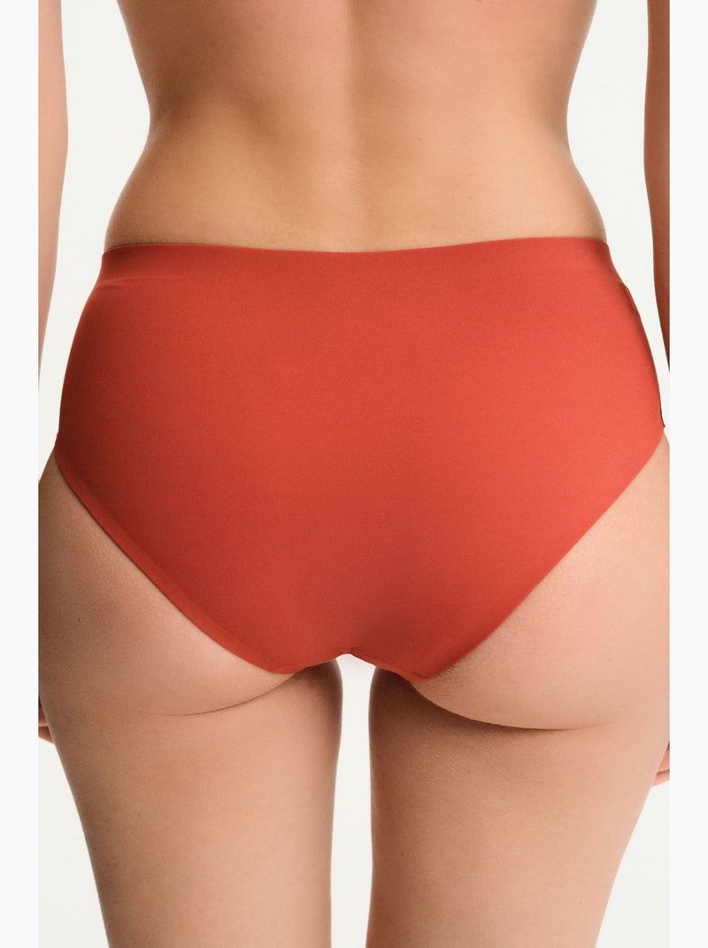 Bas de bikini period taille mi-haute penti Terracotta - Kiabi