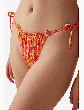 Bas de bikini rétro à détail super volanté penti