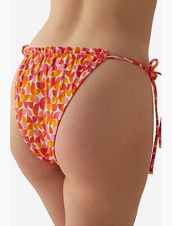 Bas de bikini rétro à détail super volanté penti