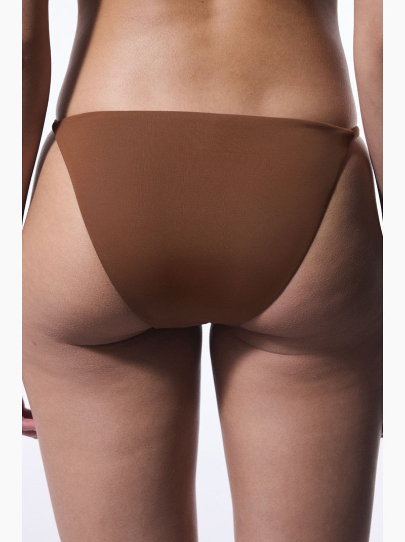Bas de bikini slip libby à boucle sur le côté penti Marron - Kiabi