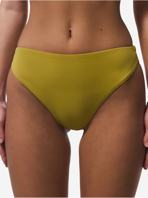 Bas de bikini slip taille haute, échancré penti - Kiabi