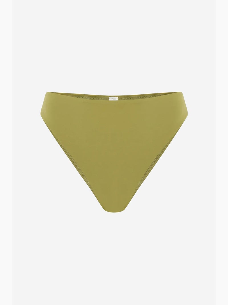 Bas de bikini slip taille haute, échancré penti Ambre - Kiabi