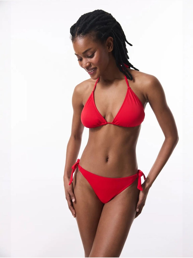Bas de bikini string taille basse penti Rouge - Kiabi