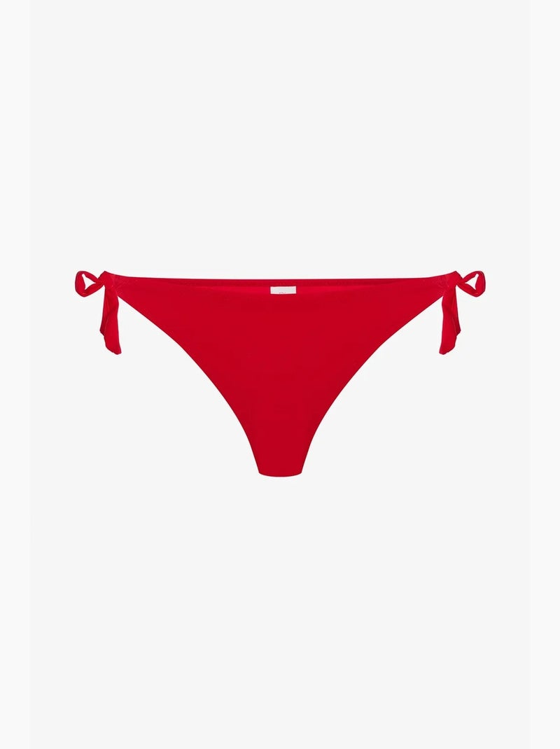 Bas de bikini string taille basse penti Rouge - Kiabi