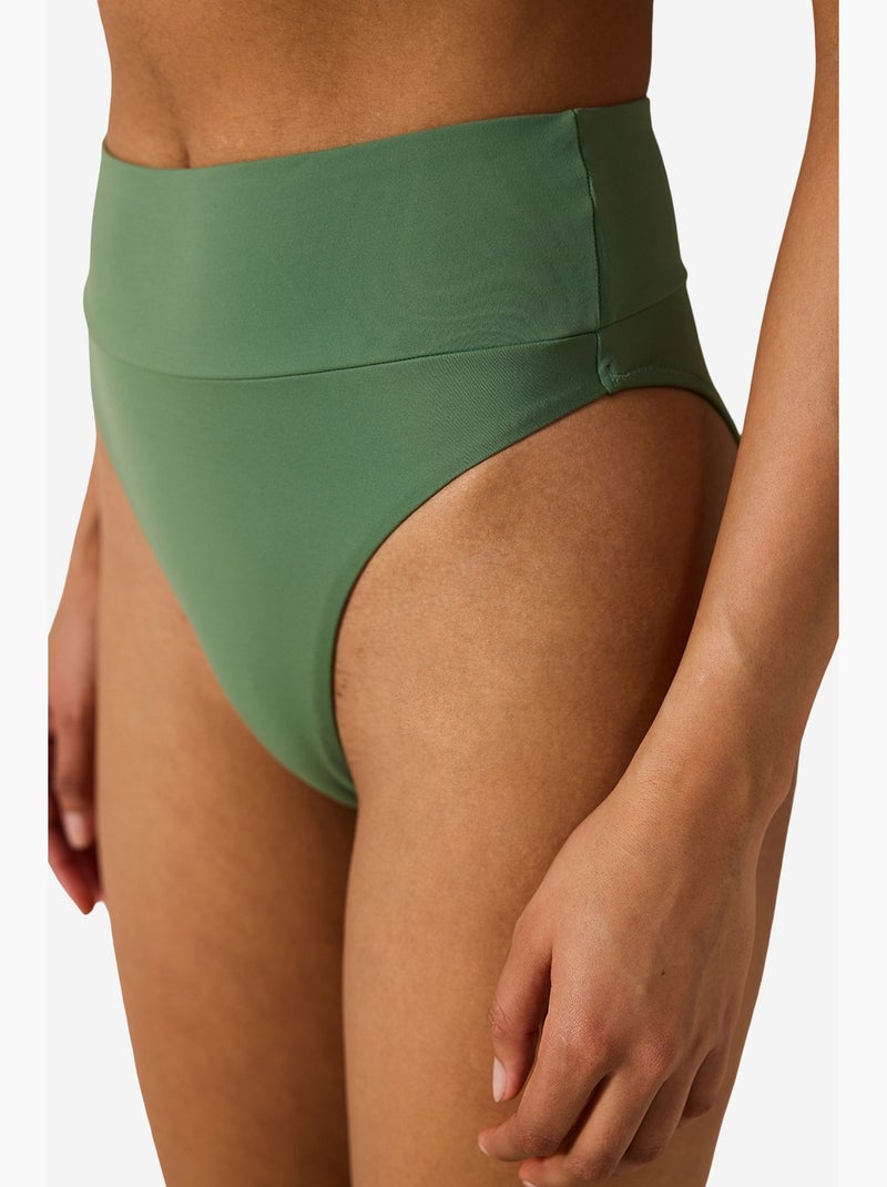 Bas de bikini super high leg penti Vert - Kiabi