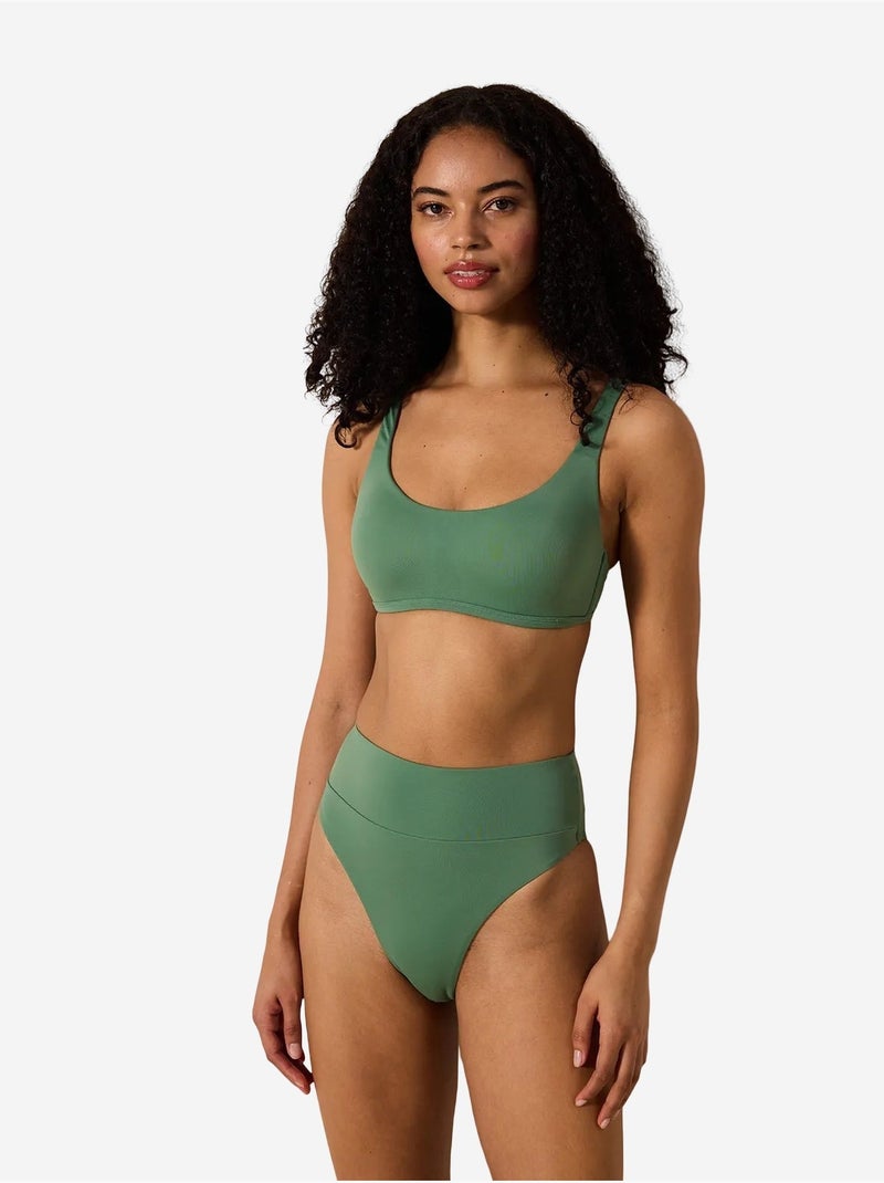 Bas de bikini super high leg penti Vert - Kiabi