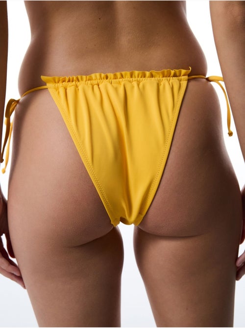 Bas de bikini taille basse à nouer super frill penti - Kiabi Bas de bikini taille basse à nouer super frill penti - Kiabi