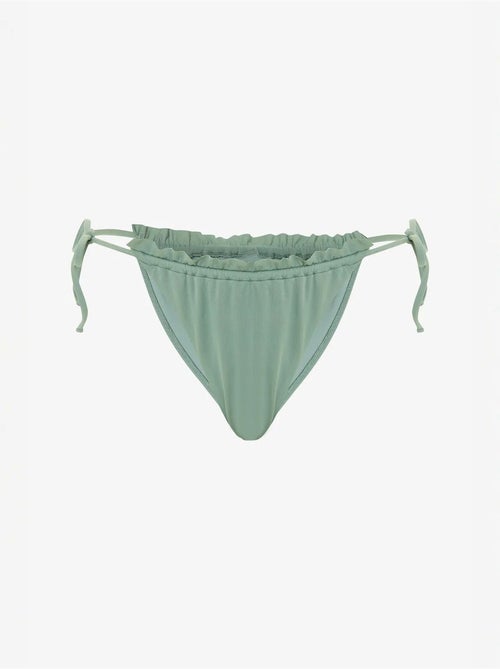 Bas de bikini taille basse à nouer super frill penti - Kiabi Bas de bikini taille basse à nouer super frill penti - Kiabi