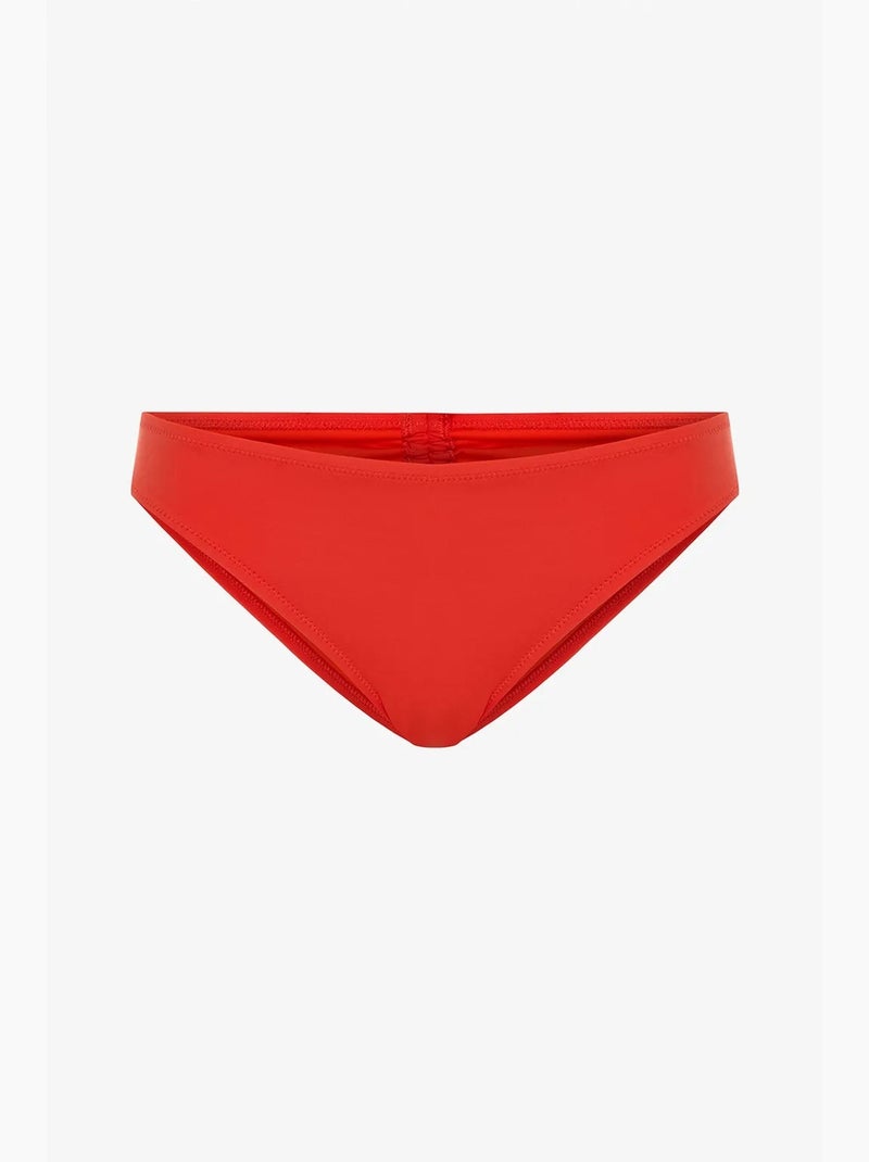 Bas de bikini taille basse et coupe cheeky penti Orange - Kiabi