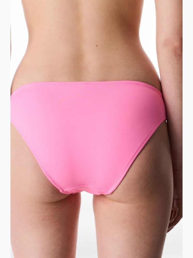 Bas de bikini taille basse penti Rose fluo/Solinotes - Kiabi