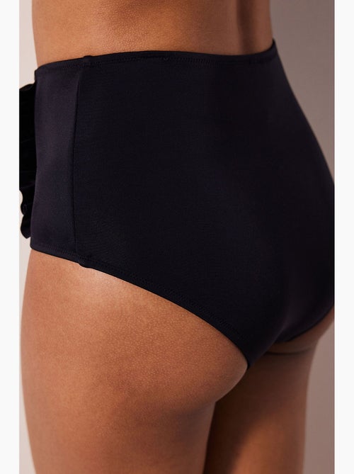 Bas de bikini taille haute à volant penti - Kiabi