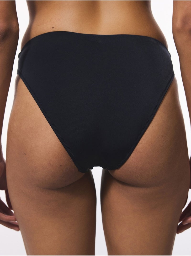 Bas de bikini taille haute penti Noir - Kiabi