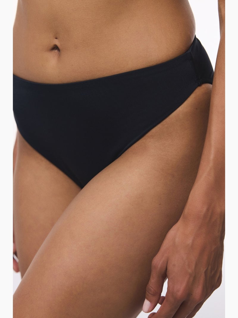 Bas de bikini taille haute penti Noir - Kiabi