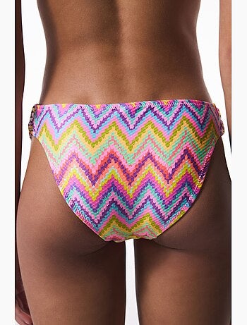 Bas de bikini zigzag macramé taille basse penti