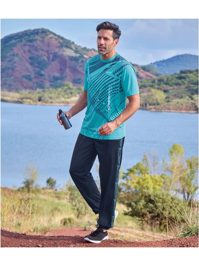 Bas de Jogging Polytricot Running   - ATLAS FOR MEN Bleu marine - Kiabi