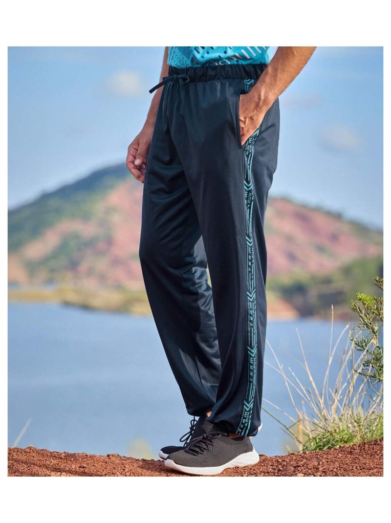 Bas de Jogging Polytricot Running   - ATLAS FOR MEN Bleu marine - Kiabi