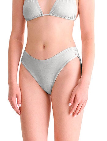 Bas de maillot brésilien de bain échancré blue lagoon