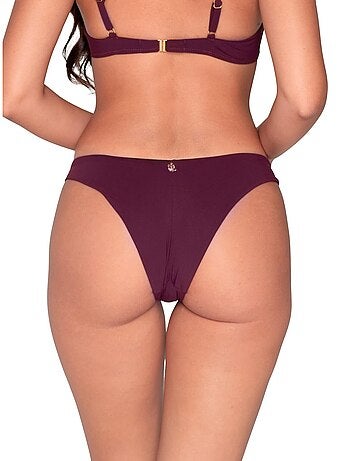Bas de maillot brésilien de bain échancré blue sense