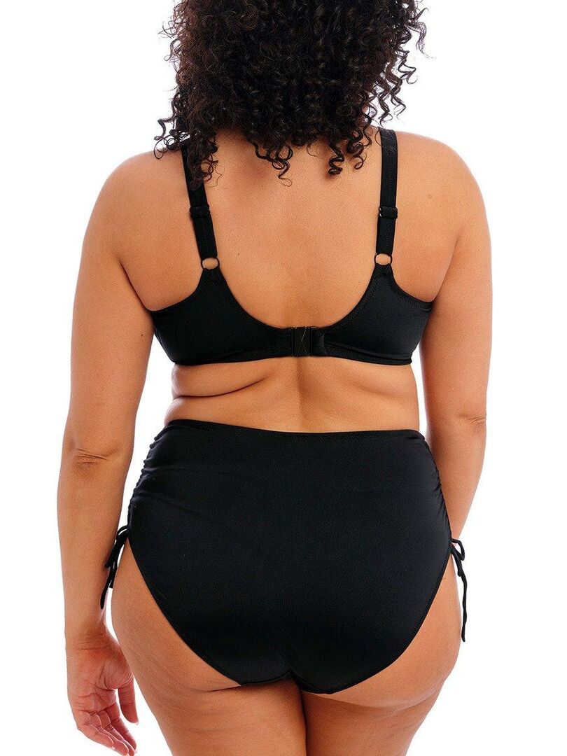 Bas de maillot culotte ajustable grande taille Plain sailing Noir - Kiabi