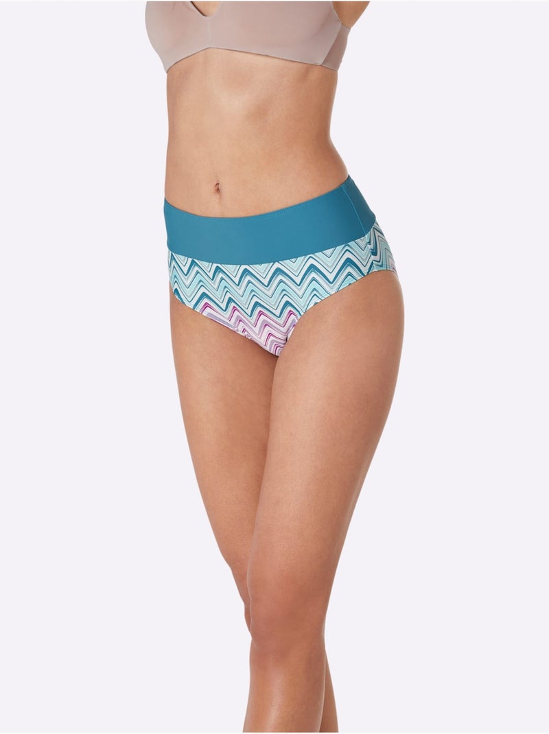 Bas De Maillot De Bain - Taille Standard - Witt Bleu Rouge - Kiabi