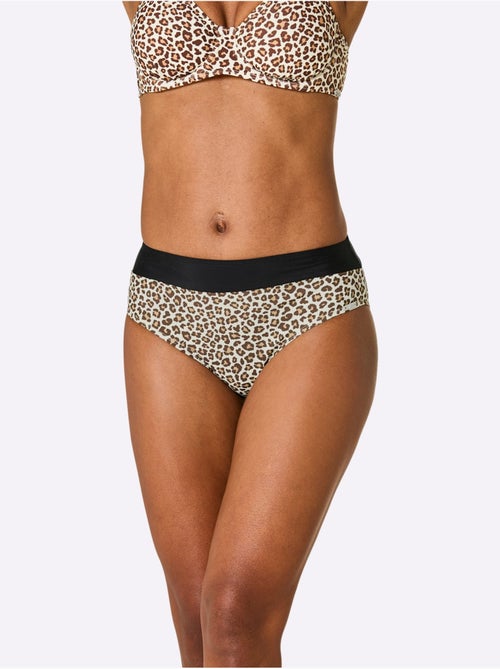 Bas de maillot de bain à motif animal avec ceinture large - Taille standard - Witt - Kiabi Bas de maillot de bain à motif animal avec ceinture large - Taille standard - Witt - Kiabi