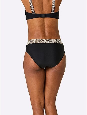 Bas de maillot de bain à motif animal avec ceinture large - Taille standard - Witt