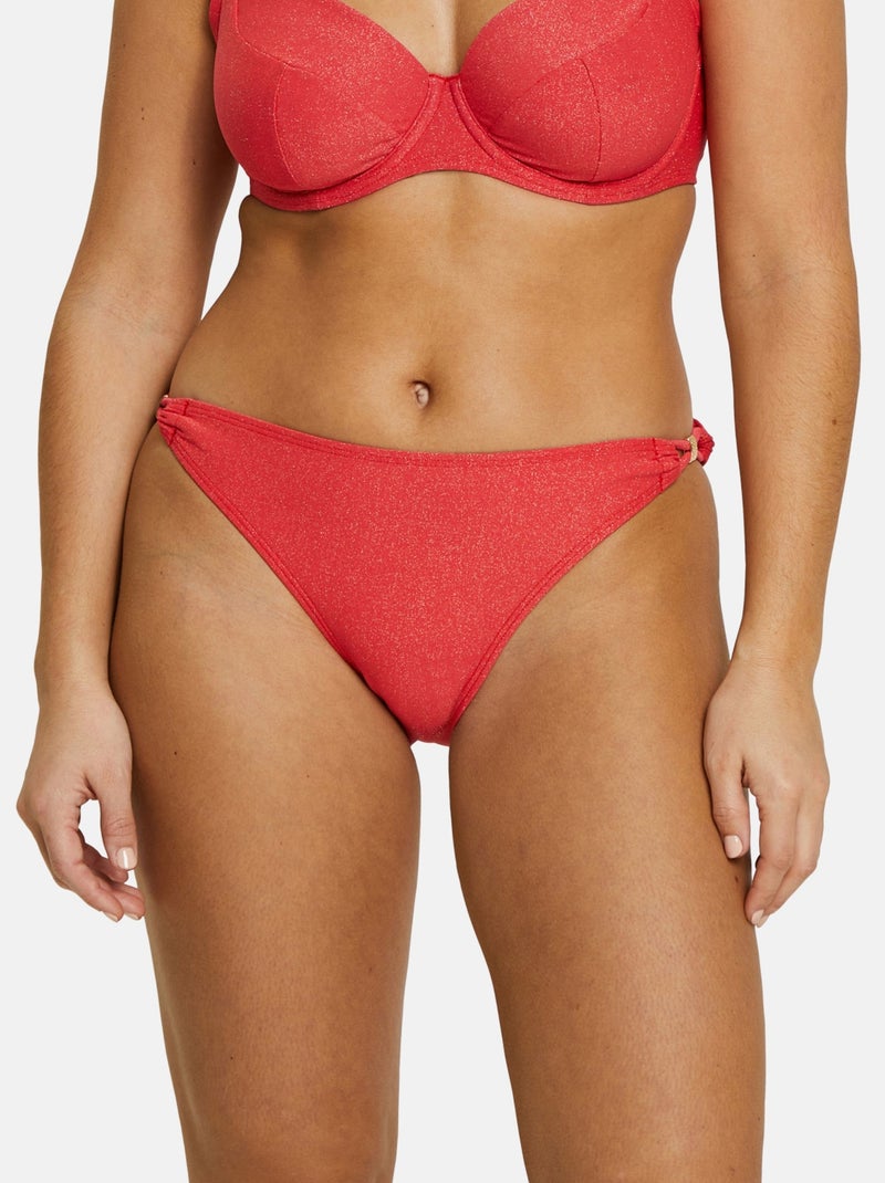 Bas de maillot de bain Bask In Bliss Sans Complexe Rouge coquelicot - Kiabi