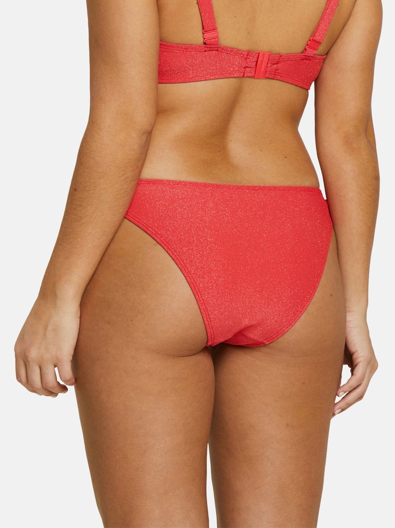 Bas de maillot de bain Bask In Bliss Sans Complexe Rouge coquelicot - Kiabi