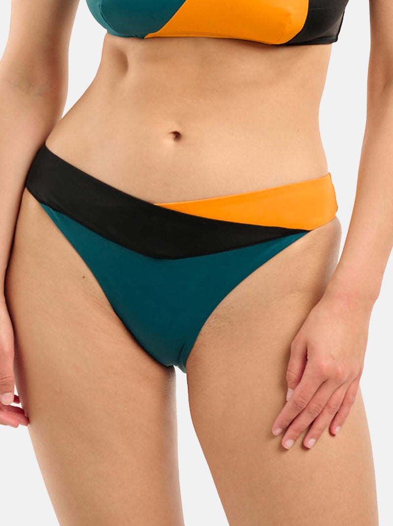 Bas de maillot de bain Beyond The Beach Sans Complexe Vert/Orange - Kiabi