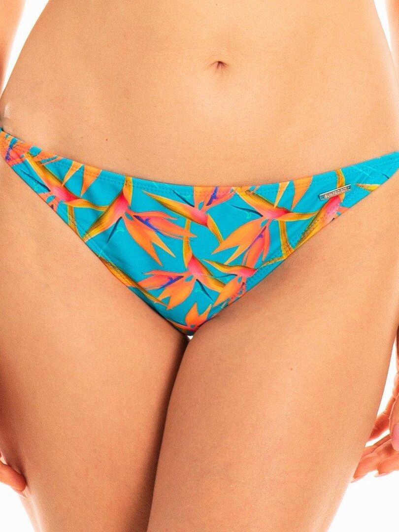 Bas de maillot de bain bikini imprimé tropical Aga Bleu - Kiabi