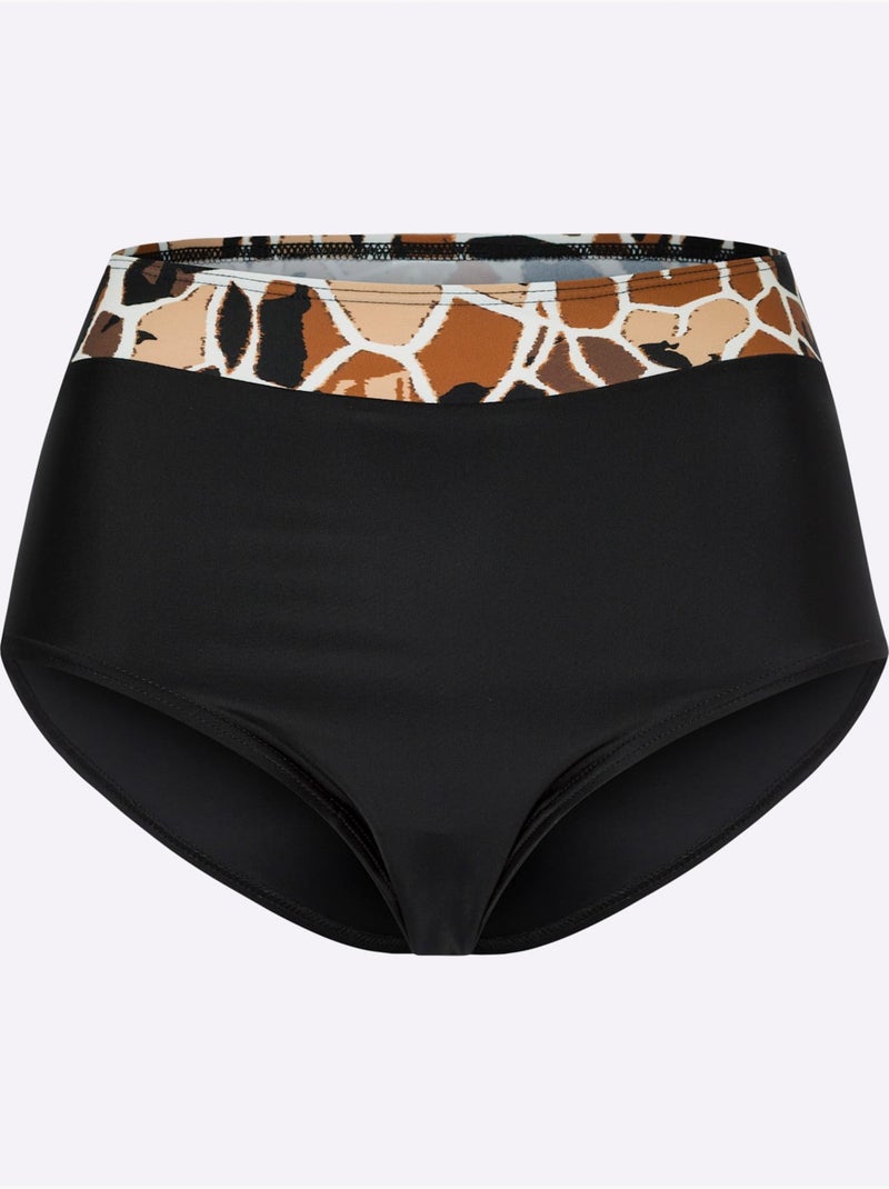 Bas De Maillot De Bain Ceinture élastique Confortable - Taille Standard - Moda Vilona Noir - Kiabi