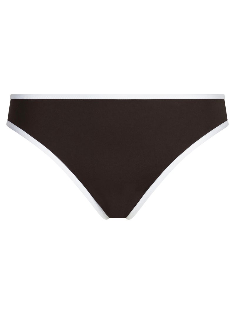 Bas de maillot de bain culotte midi Timeless Marron foncé - Kiabi