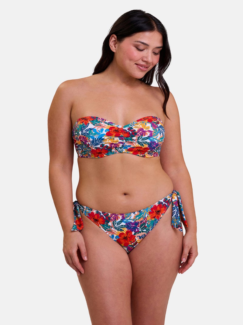 Bas de maillot de bain curaçao sans complexe lingerie Bleu Rouge - Kiabi