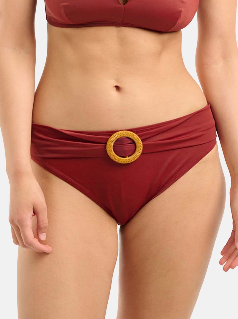 Bas de maillot de bain Elevated Basics Sans Complexe Rouge - Kiabi