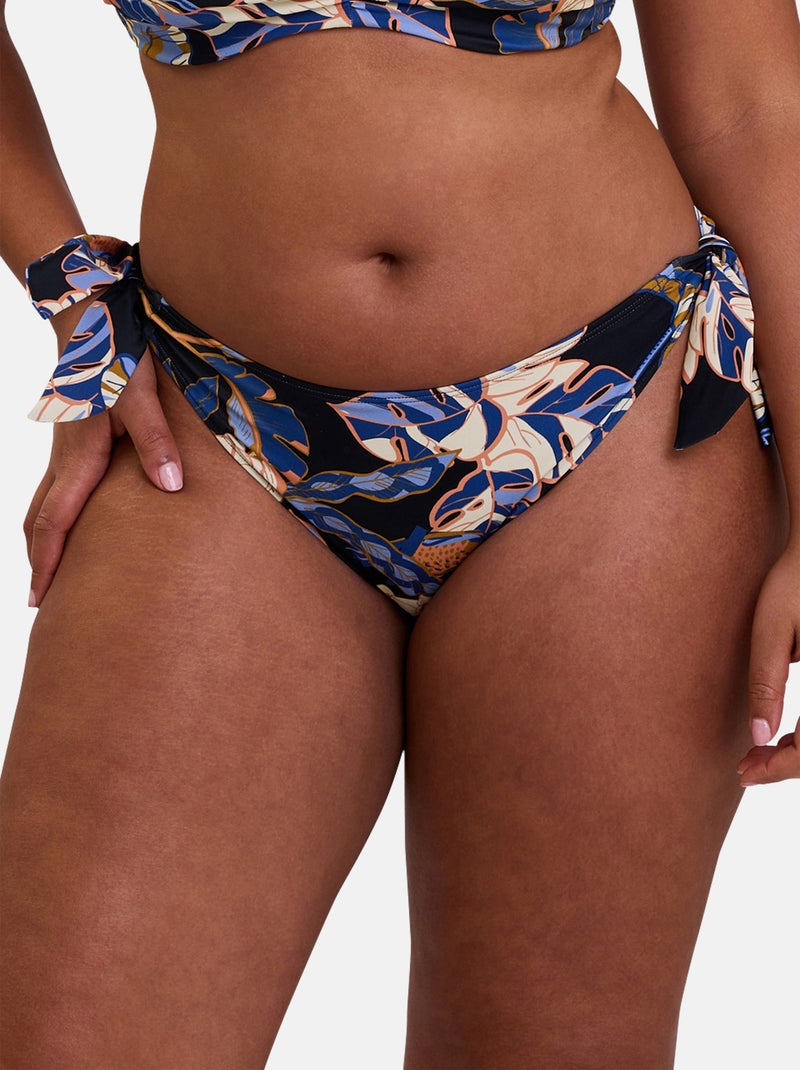 Bas de maillot de bain Fidji Sans Complexe Noir Bleu Blanc - Kiabi