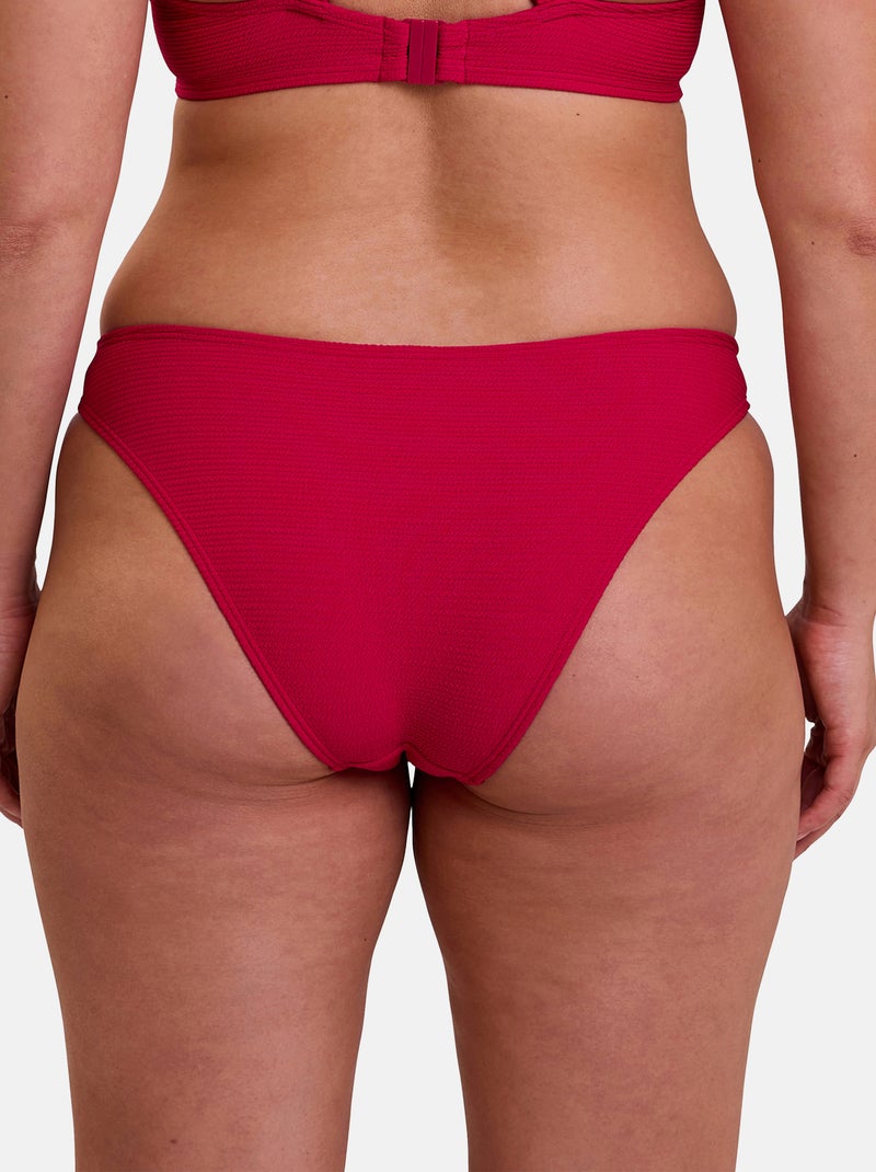 Bas de maillot de bain Glamourous Textured Sans Complexe Rouge - Kiabi