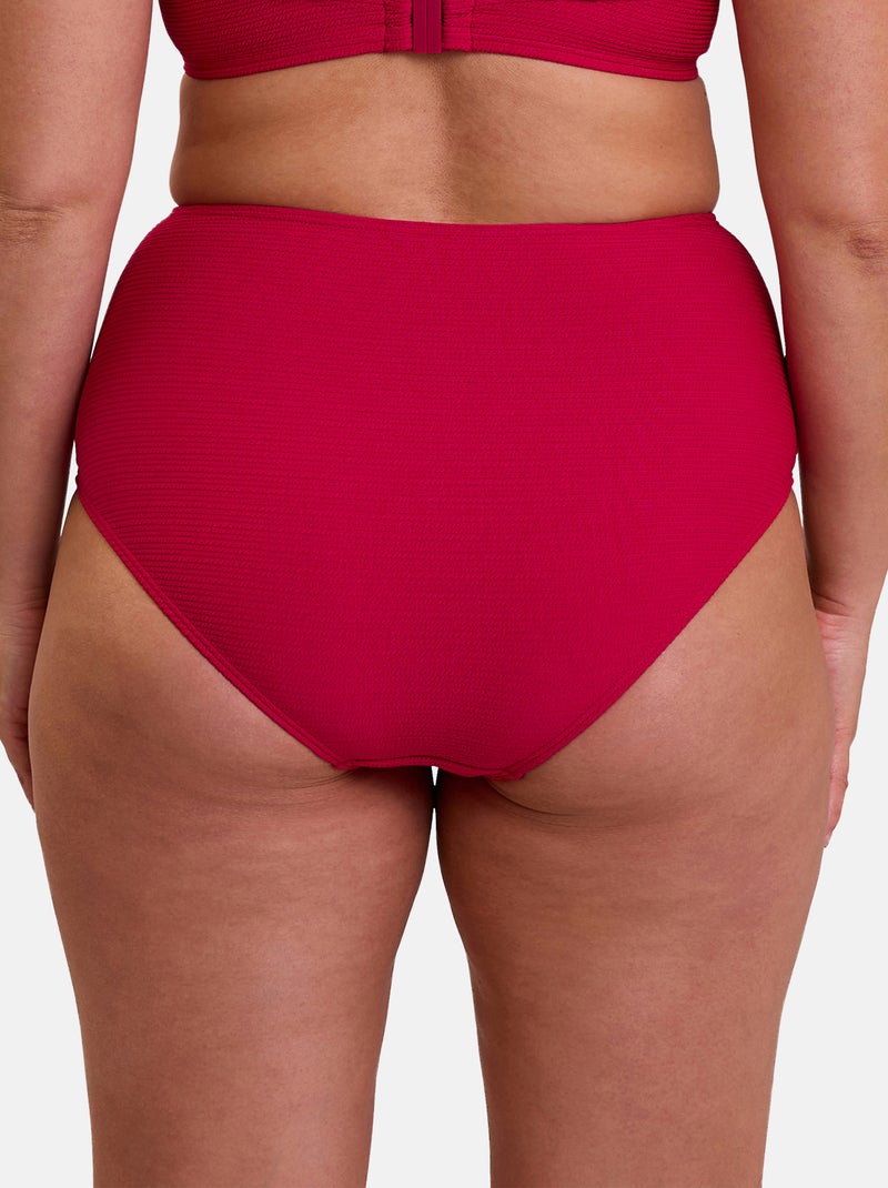 Bas de maillot de bain Glamourous Textured Sans Complexe Rouge - Kiabi
