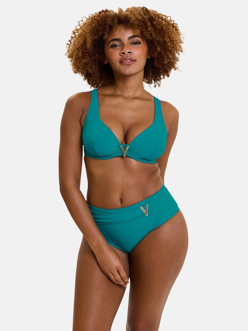 Bas de maillot de bain Managua Sans Complexe Vert émeraude - Kiabi