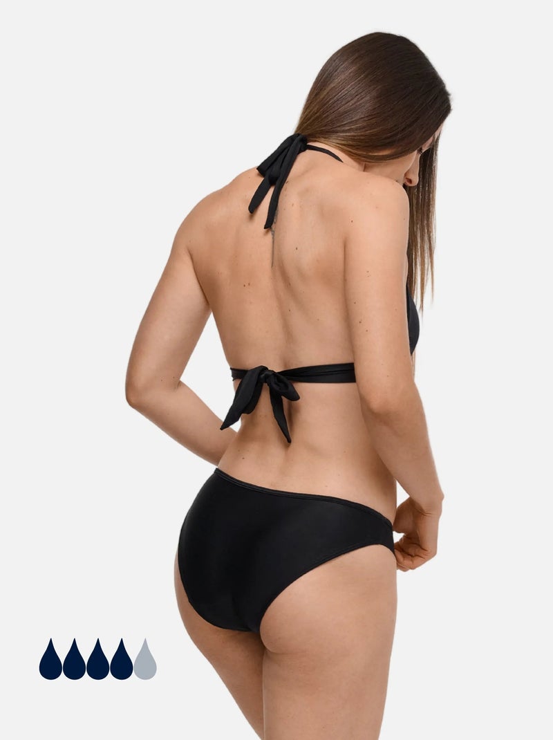 Bas de Maillot de bain Menstruel - Femme & Ado - Flux Abondant - Eva - SORIO Noir - Kiabi